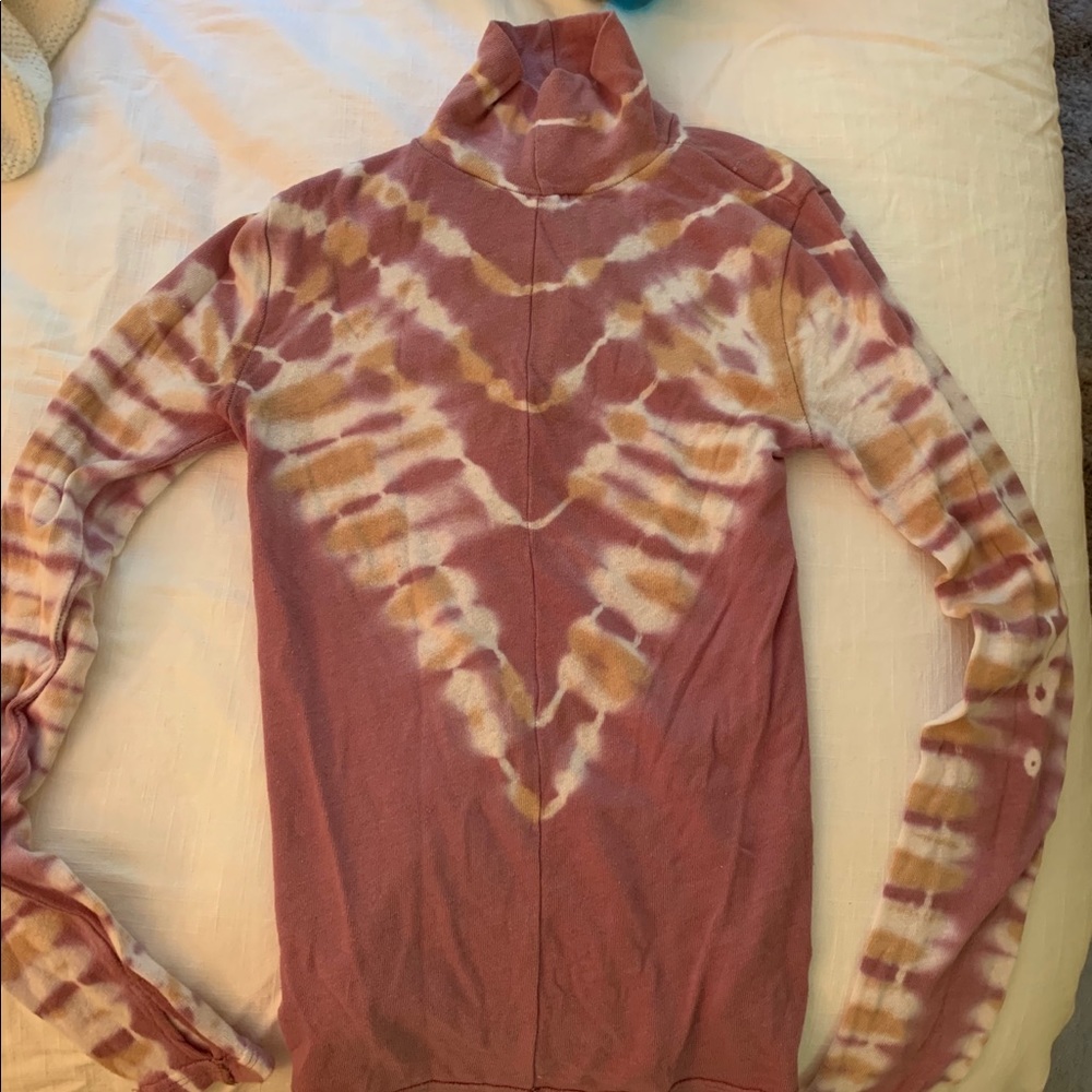 Free People Tie Dyed Turtleneck